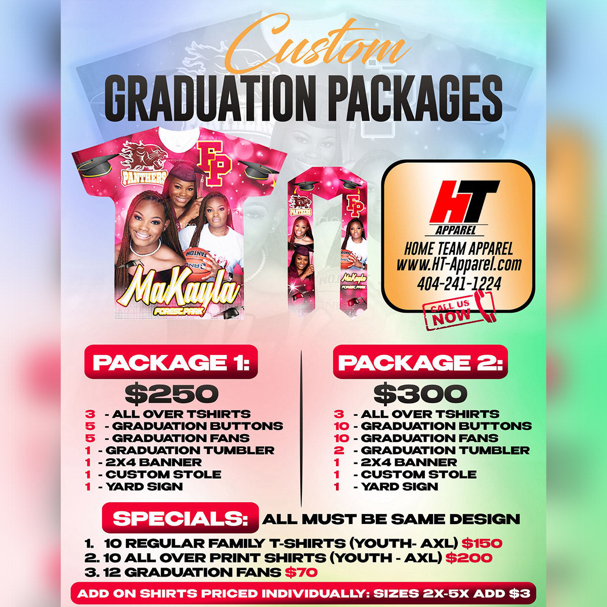 Graduation Package Design Graduation Packages – HT Apparel Online